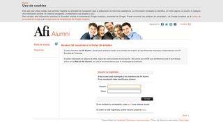 
                            1. Login de usuarios - Afi Alumni de la Afi Escuela de Finanzas - EFA