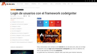 
                            2. Login de usuarios con el framework codeIgniter | Uno de piera