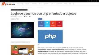 
                            5. Login de usuarios con php orientado a objetos | Uno de piera