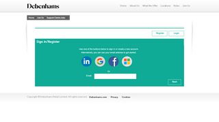 
                            6. Login - Debenhams Jobs