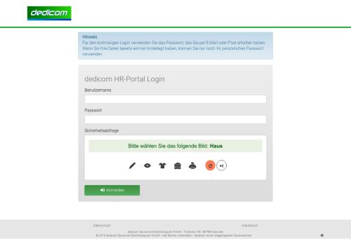 
                            2. Login - dedicom HR Portal