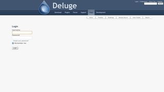 
                            10. Login – Deluge