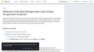 
                            1. Login dengan Google - Firebase