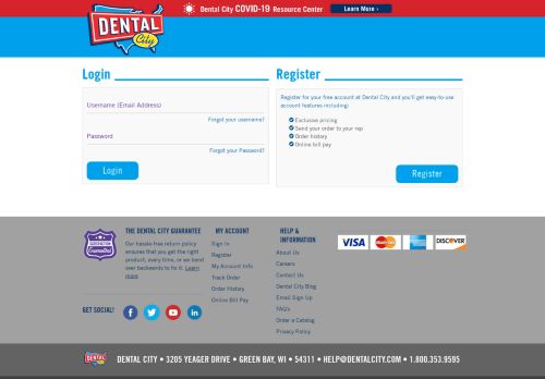 
                            5. Login - Dental City