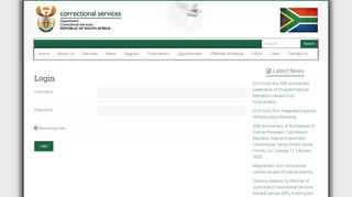 
                            4. Login – Department of Correctional Services