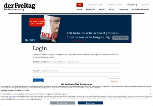 
                            1. Login - der Freitag