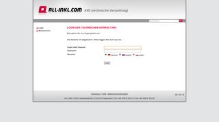 
                            5. Login der technischen Verwaltung - ALL-INKL KAS