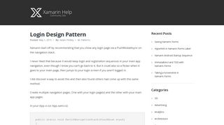 
                            8. Login Design Pattern - Xamarin Help