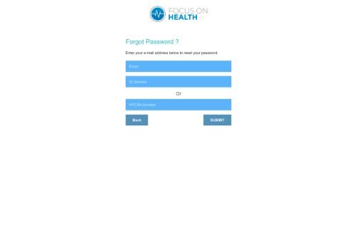 
                            4. Login Details | CPD | Focus On Health | South Africa