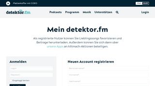 
                            4. Login | detektor.fm