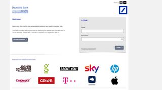 
                            2. Login - Deutsche Bank - corporate benefits