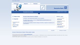 
                            1. Login - Deutsche bank España