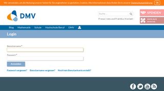 
                            3. Login - Deutsche Mathematiker-Vereinigung