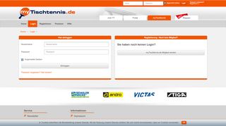 
                            6. Login | Deutschlands größte Tischtennis-Community | myTischtennis.de