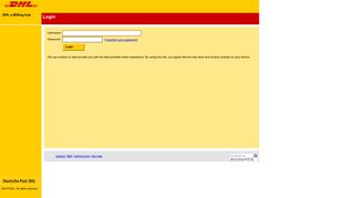 
                            9. Login - DHL e-billing hub