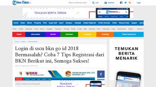 
                            1. Login di sscn bkn go id 2018 Bermasalah? Coba 7 Tips Registrasi ...