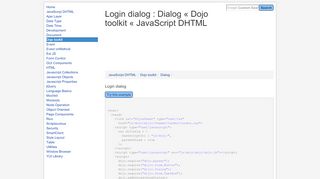 
                            4. Login dialog : Dialog « Dojo toolkit « JavaScript DHTML - Java2s