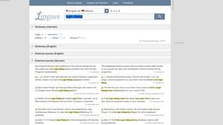 
                            8. Login Dialog - English translation – Linguee