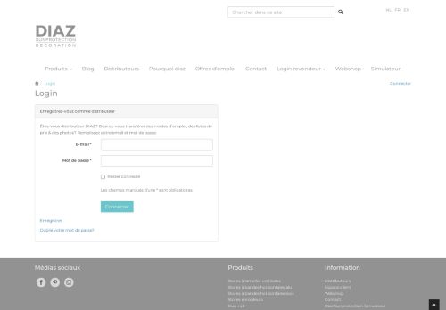 
                            12. Login - Diaz Sunprotection