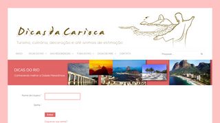 
                            7. Login - Dicas da Carioca