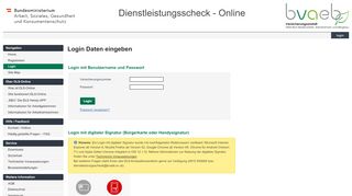 
                            6. Login - Dienstleistungsscheck Online