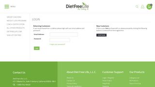 
                            4. Login - Diet Free Life Store