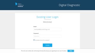 
                            8. Login | Digital Diagnostic | Digital Marketing Institute