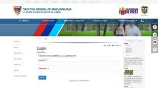 
                            7. Login - Dirección General de Sanidad Militar