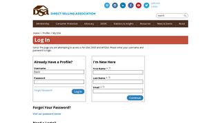 
                            1. Login - Direct Selling Association