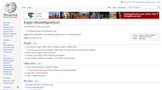 
                            8. Login (disambiguation) - Wikipedia