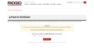 
                            9. Login Distribuidores - Ridgid