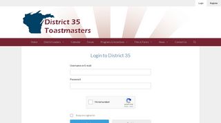 
                            9. Login – District35 Toastmasters