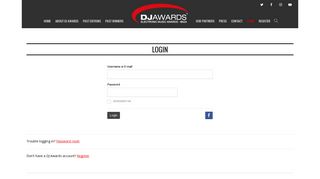 
                            5. Login - DJ Awards