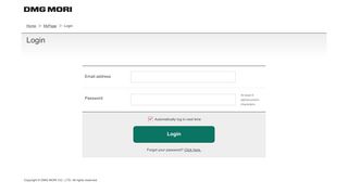 
                            8. Login | DMG MORI