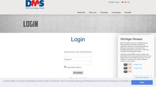 
                            6. Login | DMS Technologie GmbH