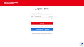 
                            1. Login do Cliente - Lista de Casamento Americanas