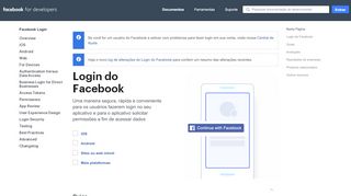 
                            8. Login do Facebook - Facebook for Developers