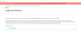 
                            5. Login do Sistema - Portal de Documentação | Senior