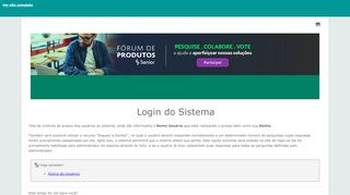 
                            2. Login do Sistema - Senior Sistemas