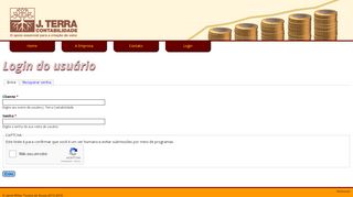 
                            12. Login do usuário | J. Terra Contabilidade