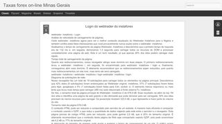 
                            12. Login do webtrader do instaforex | Taxas forex on-line Minas Gerais