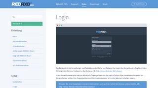 
                            3. Login - Doku / REDAXO Website