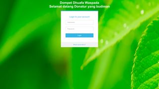 
                            9. login Donatur - DDWaspada