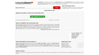 
                            7. Login down for everyone or just me? - Check login.sdedi.com now!