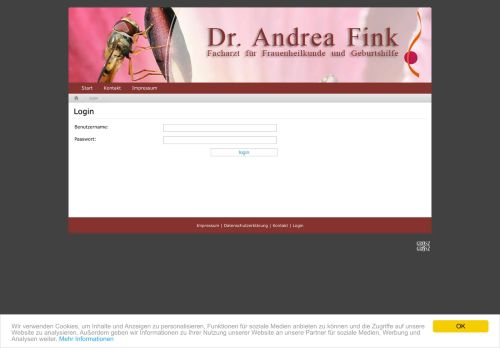 
                            7. Login (Dr. Fink Frauenärztin )