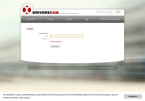 
                            1. Login - Drivers Cam – Führerschein-Praxistraining