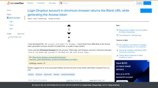 
                            10. Login Dropbox account in chromium browser returns the Blank URL ...