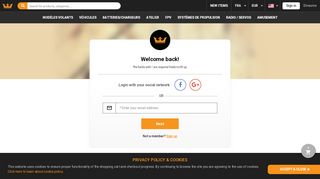 
                            2. Login du client - Hobbyking