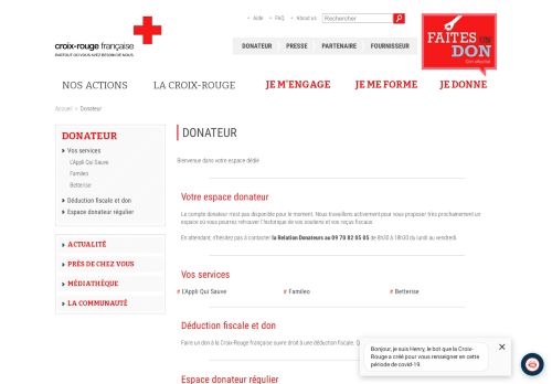 
                            10. Login du client - Soutenir la Croix-Rouge - Croix-Rouge française