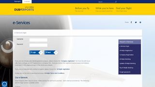 
                            3. Login - Dubai Airports e-Services